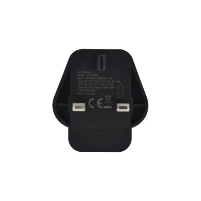 Dviced Wall charger 65W GaN 2 USB-C  UK black